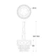 Кришталева люстра ZUMA LINE QUASAR E14 прозорий P0506-05A-F4E3
