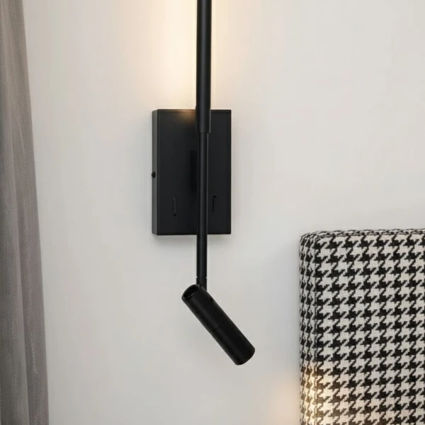 Бра лінійне Line.F WS 1G 7Вт 4000K чорний 4107_7475 - Фото 6