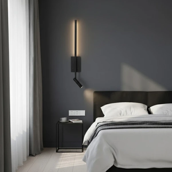 Бра лінійне Line.F WS 1G 7Вт 4000K чорний 4107_7475 - Фото 1