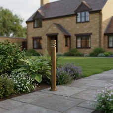 Line.F 8021 E27 золотий 3583_6905. Вуличний світильник