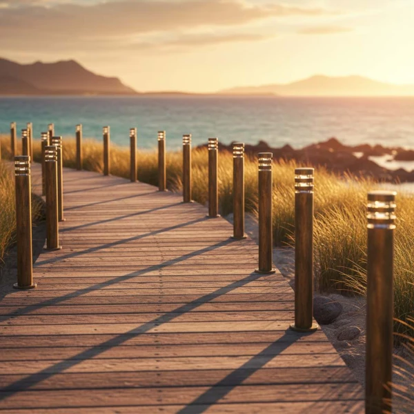 Світильник вуличний Line.F 8021 E27 золотий 3583_6905 - Фото 2