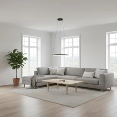 Nowodvorski CIRCOLO LED 18Вт 3000К чорний 10813. Люстра світлодіодна