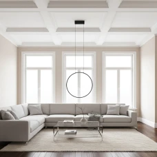 Nowodvorski CIRCOLO LED 21Вт 4000К чорний 10861. Люстра світлодіодна