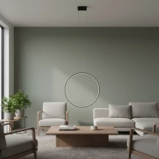 Nowodvorski CIRCOLO LED 21Вт 3000К чорний 10811. Люстра світлодіодна