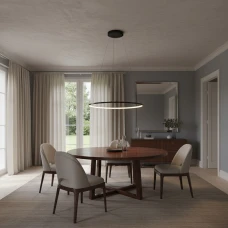 Nowodvorski CIRCOLO LED 21Вт 3000К чорний 10812. Люстра світлодіодна