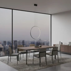 Nowodvorski CIRCOLO LED 18Вт 4000К чорний 10860. Люстра світлодіодна