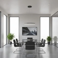 Nowodvorski CIRCOLO LED 21Вт 4000К чорний 10862. Люстра світлодіодна