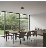 Nowodvorski CIRCOLO LED 35Вт 4000К чорний 10864. Люстра світлодіодна