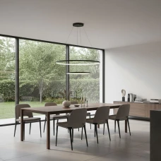 Nowodvorski CIRCOLO LED 35Вт 4000К чорний 10864. Люстра світлодіодна