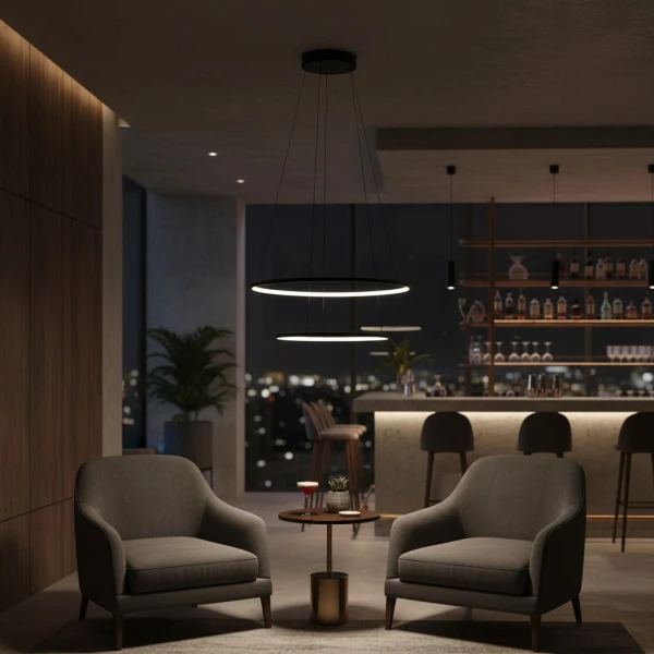 Світлодіодна люстра Nowodvorski CIRCOLO LED 35Вт 4000К чорний 10864 - Фото 3