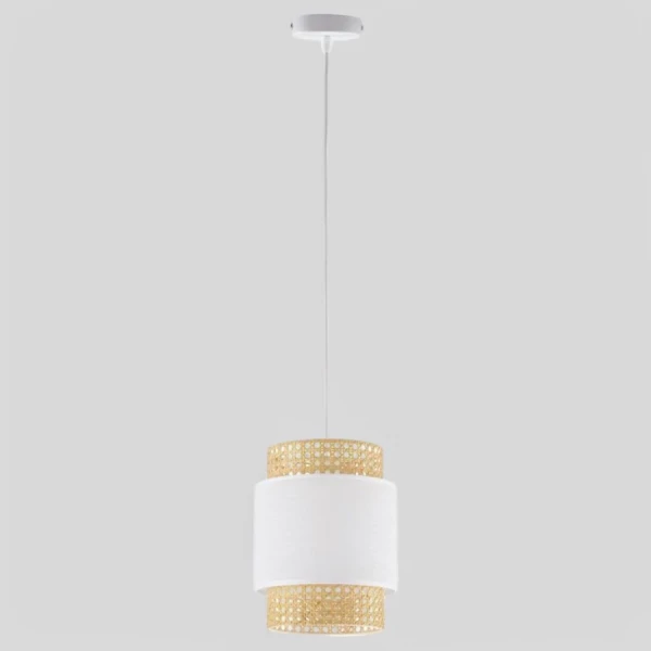 Підвісний світильник TK Lighting BOHO E27 білий 6528 - Фото 3