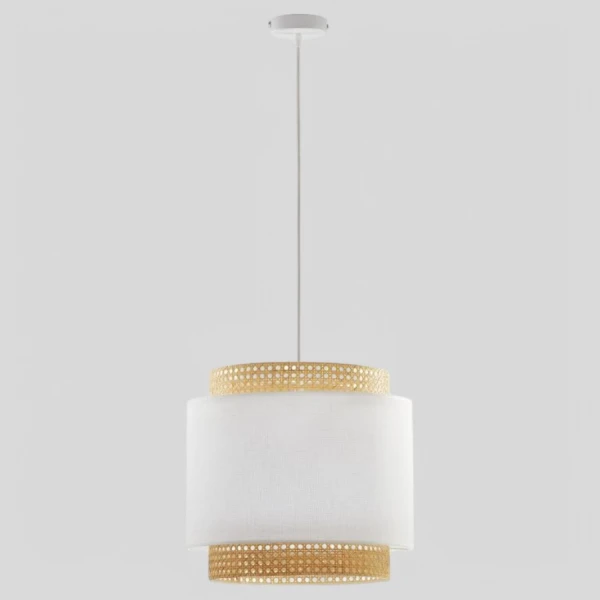 Підвісний світильник TK Lighting BOHO E27 білий 6529 - Фото 3