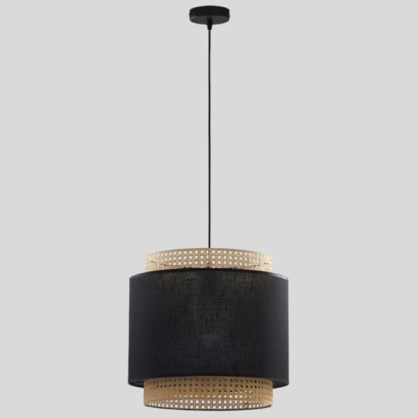 Підвісний світильник TK Lighting BOHO E27 чорний 6542 - Фото 3