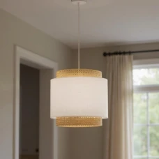 TK Lighting BOHO E27 білий 6529. Світильник підвісний