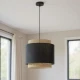 Підвісний світильник TK Lighting BOHO E27 чорний 6542