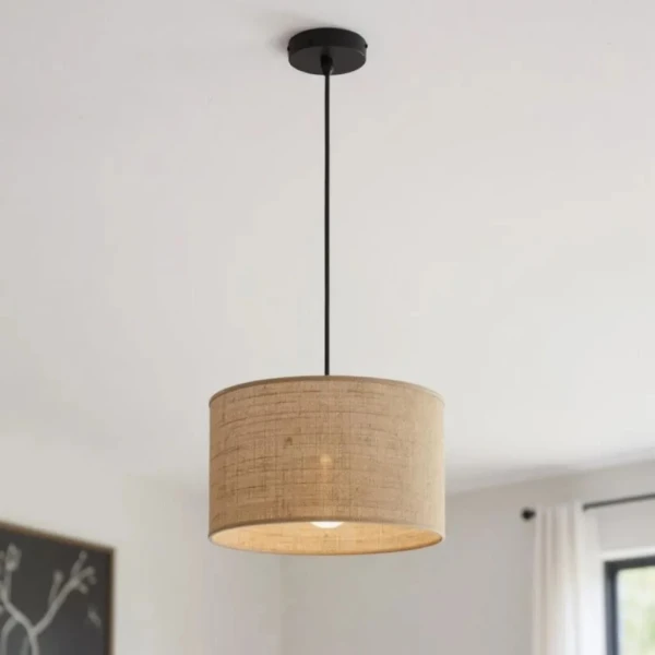 Підвісний світильник TK Lighting JUTA E27 чорний 6580 - Фото 1