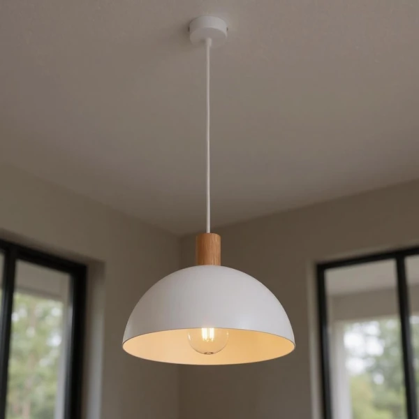 Підвісний світильник TK Lighting OSLO E27 білий 4851 - Фото 1