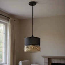 TK Lighting PAGLIA E27 чорний 6544. Світильник підвісний