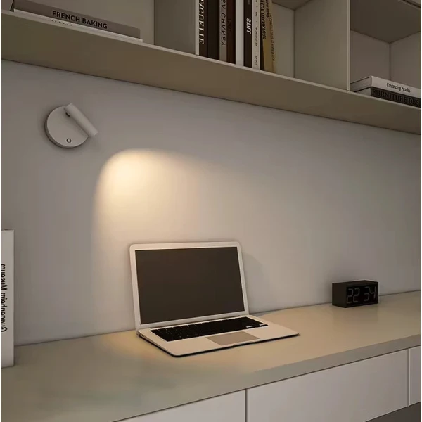 Бра спрямованого світла Kloodi DECO WA-ENOA78 3K-6K 5V WH з акумулятором - Фото 3