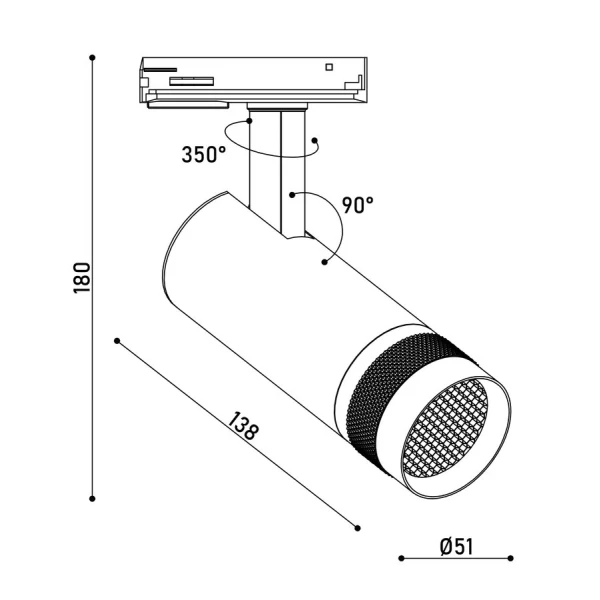 Фільтр антибліковий Honeycomb (коліматор) Kloodi KD-FOCUS 10W HC- FILTER BK для прожектора FOCUS 10W, чорний - Фото 2