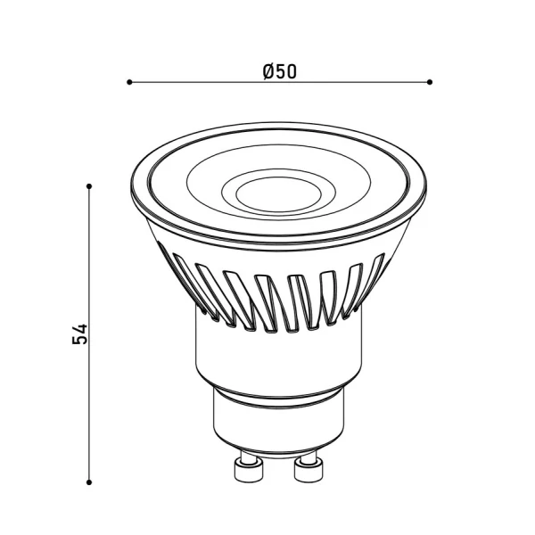 Лампа LED Kloodi KDGU10-7WSMD 4K 60D 700Lm - Фото 2