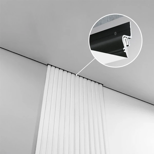 LED профіль для натяжної стелі Kloodi KLP NAT1538 3 BK, 3м (Ціна за 1 штуку) - Фото 3
