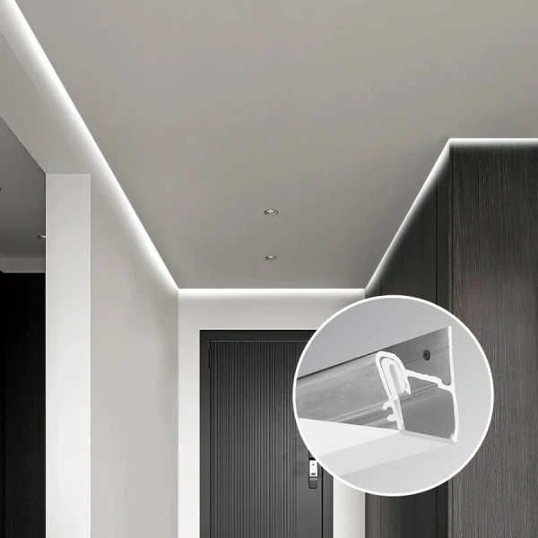 LED профіль для натяжної стелі Kloodi KLP NAT2731_3 ALU, 3м (Ціна за 1 штуку) - Фото 2