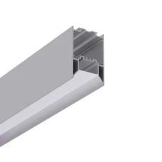 Kloodi KLP5075MC_3 50*75 (мм). LED профіль з відсіком для блоку та розсіювачем PC, 3м (Ціна за 1 штуку)