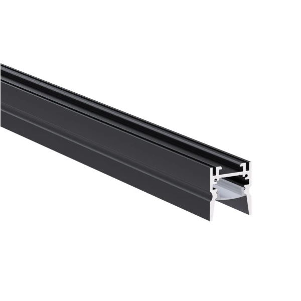 LED профіль підвісний з розсіювачем PC Kloodi KLP176 2 BK, 2м (Ціна за 1 штуку) - Фото 1