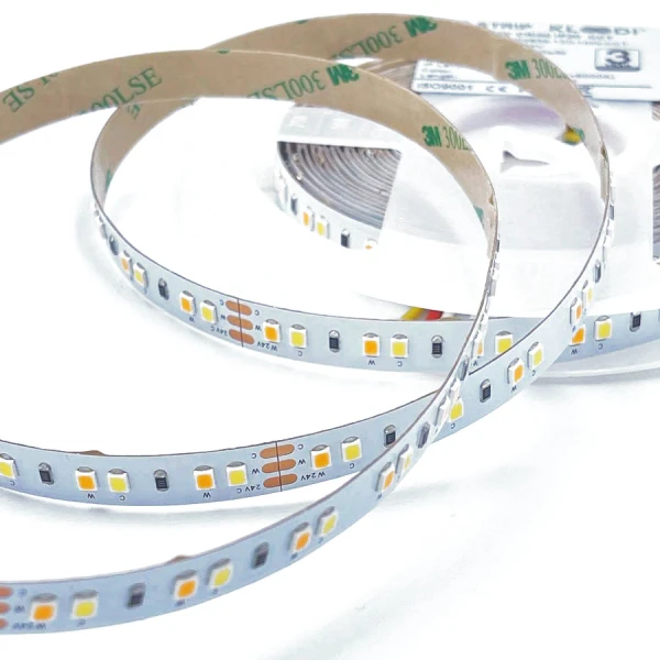 Світлодіодна стрічка Kloodi KD2835-120-14W-CCT-24V 14W 120LED 2500-6000K 950LM IP20 24V - Фото 3