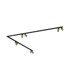 Nowodvorski 7757 MONO CORNER VIII 2200 SOLID BRASS. Спот світильники