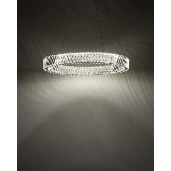 Підвісний світильник Nowodvorski LUXORA ROUND LED 30Вт 3000К хром 11705 - Фото 3