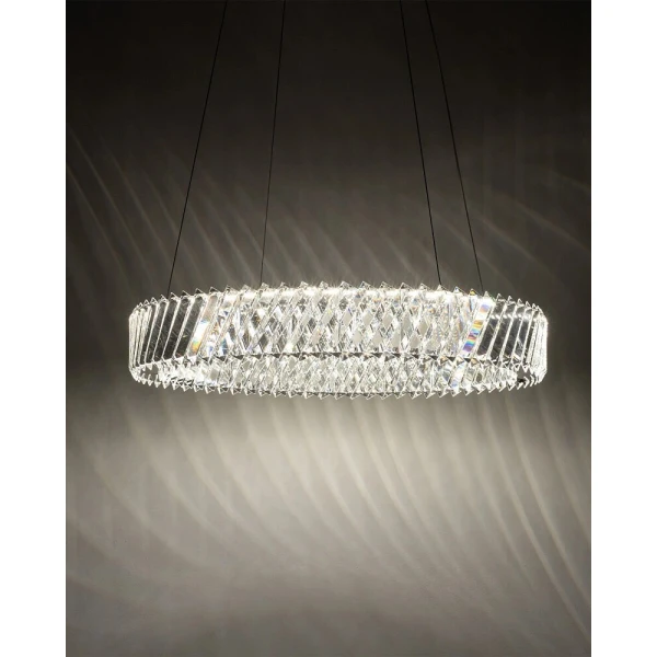 Підвісний світильник Nowodvorski LUXORA ROUND LED 30Вт 3000К хром 11705 - Фото 2