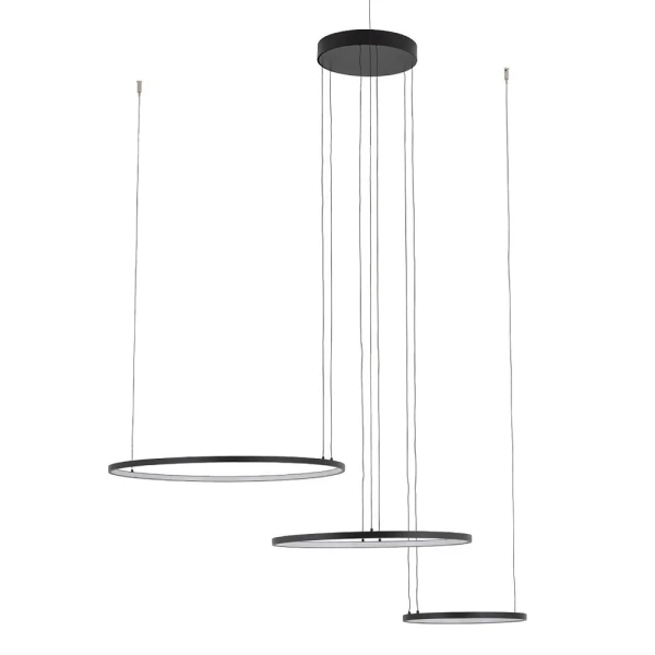 Стельова люстра Nowodvorski CIRCOLO POWER LED 85Вт 3000К чорний 11648 - Фото 1