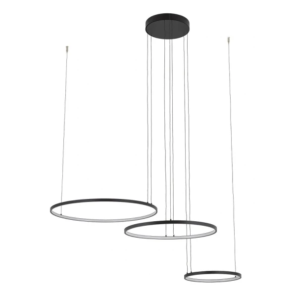 Стельова люстра Nowodvorski CIRCOLO POWER LED 85Вт 3000К чорний 11648 - Фото 4