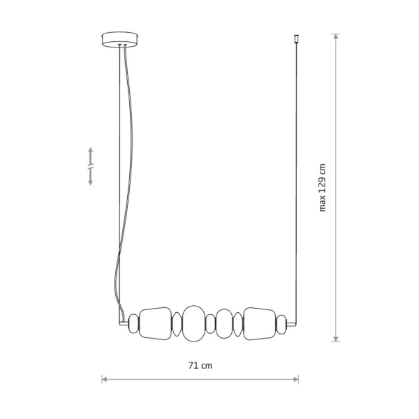 Підвісний світильник Nowodvorski CERAMIC HORIZONTAL LED 22Вт 3000К білий 11700 - Фото 8
