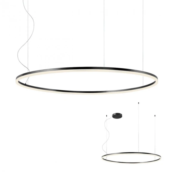 Люстра світлодіодна 01-1951 ORBIT 84W BLACK REDO - Фото 1