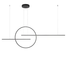 REDO 01-1737 GIOTTO Black + Dimmable. Люстра світлодіодна