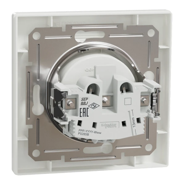 Розетка без заземлення, білий Asfora EPH3000121 Schneider Electric - Фото 5