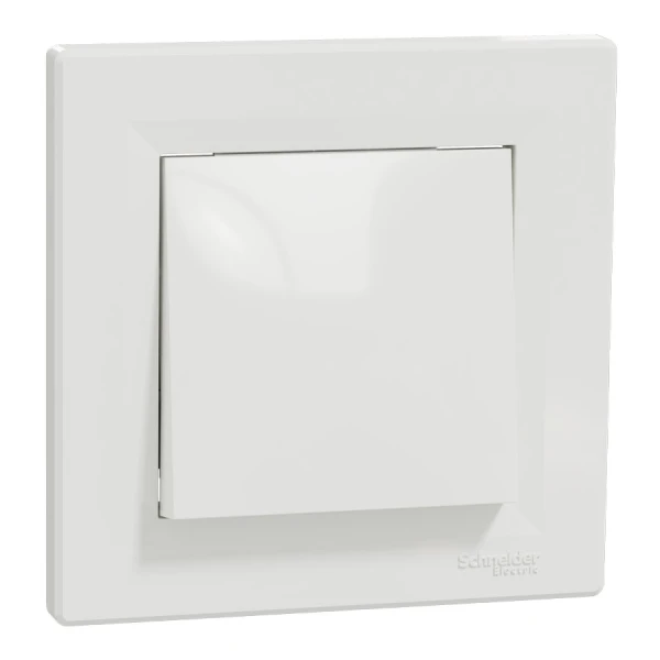 Вимикач одноклавішний, білий Asfora EPH0100121 Schneider Electric - Фото 1