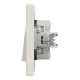 Вимикач одноклавішний, кремовий Asfora EPH0100123 Schneider Electric