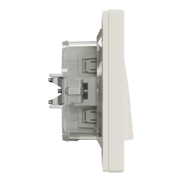Вимикач одноклавішний IP44, кремовий Asfora EPH0100223 Schneider Electric - Фото 3