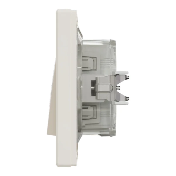 Вимикач одноклавішний IP44, кремовий Asfora EPH0100223 Schneider Electric - Фото 4