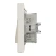 Вимикач одноклавішний IP44, кремовий Asfora EPH0100223 Schneider Electric