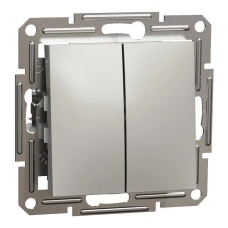 Schneider Electric Asfora EPH0300169. Вимикач двоклавішний, бронзовий