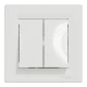 Двоклавішний перемикач, білий Asfora EPH0600121 Schneider Electric