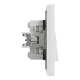 Двоклавішний перемикач, білий Asfora EPH0600121 Schneider Electric
