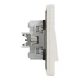 Двоклавішний перемикач, кремовий Asfora EPH0600123 Schneider Electric