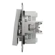 Двоклавішний перемикач, алюмінієвий Asfora EPH0600161 Schneider Electric
