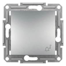 Schneider Electric Asfora EPH0800161. Кнопковий вимикач з символом "Дзвінок", алюмінієвий